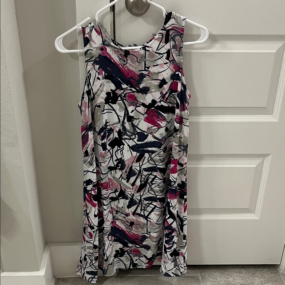 Nic + Zoe Dress. Abstract print.